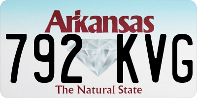 AR license plate 792KVG