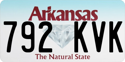 AR license plate 792KVK