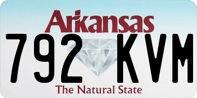 AR license plate 792KVM