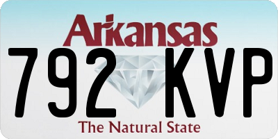 AR license plate 792KVP
