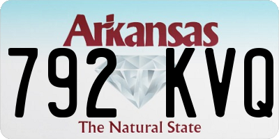AR license plate 792KVQ
