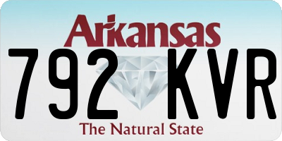 AR license plate 792KVR