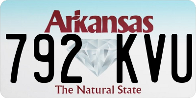 AR license plate 792KVU