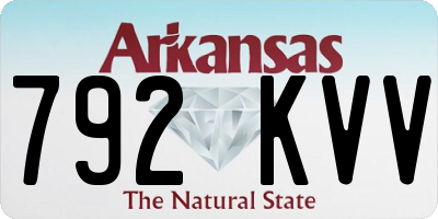AR license plate 792KVV