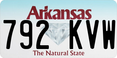 AR license plate 792KVW