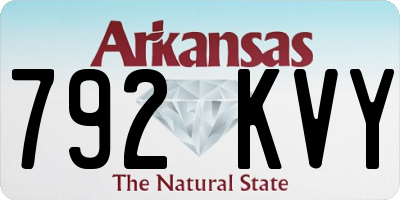 AR license plate 792KVY