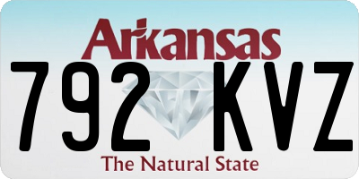 AR license plate 792KVZ