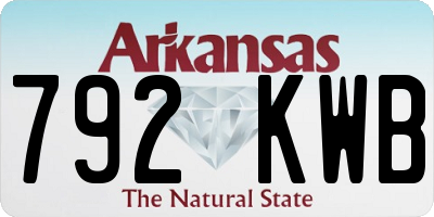AR license plate 792KWB