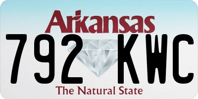 AR license plate 792KWC