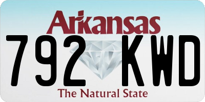 AR license plate 792KWD