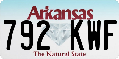 AR license plate 792KWF
