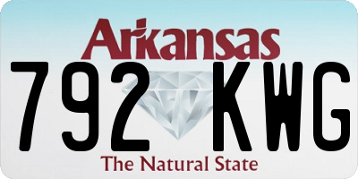 AR license plate 792KWG