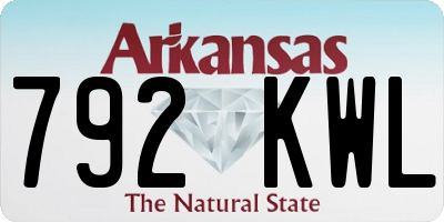 AR license plate 792KWL