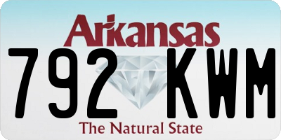 AR license plate 792KWM