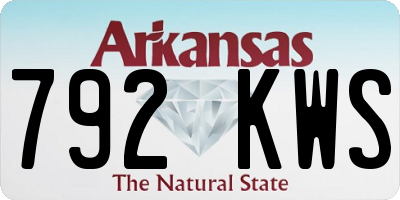 AR license plate 792KWS