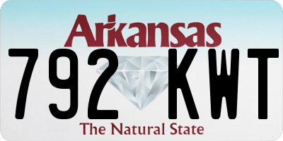 AR license plate 792KWT
