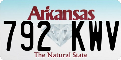 AR license plate 792KWV
