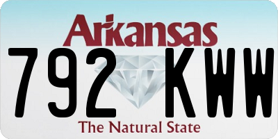 AR license plate 792KWW