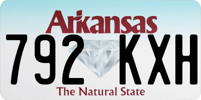 AR license plate 792KXH