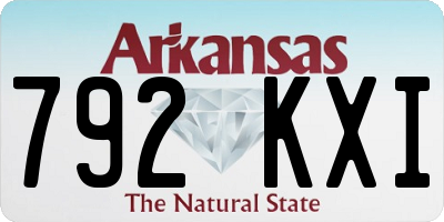 AR license plate 792KXI