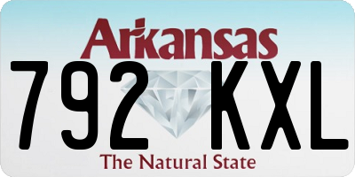 AR license plate 792KXL