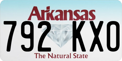 AR license plate 792KXO