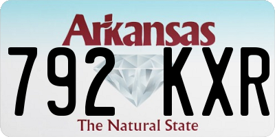 AR license plate 792KXR