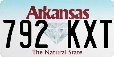 AR license plate 792KXT