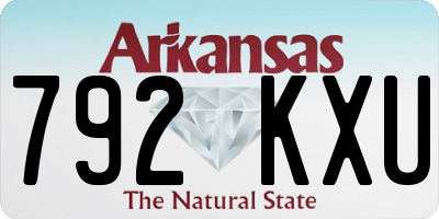 AR license plate 792KXU