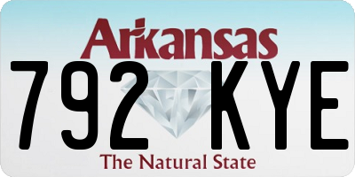 AR license plate 792KYE