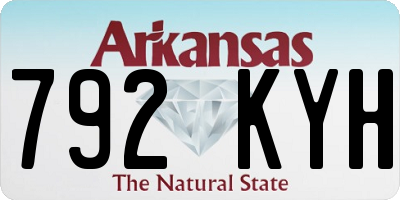 AR license plate 792KYH