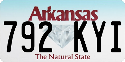 AR license plate 792KYI