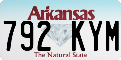 AR license plate 792KYM