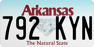 AR license plate 792KYN