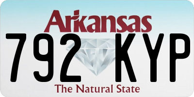 AR license plate 792KYP