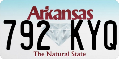 AR license plate 792KYQ