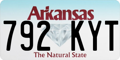 AR license plate 792KYT