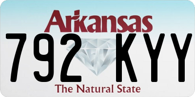 AR license plate 792KYY