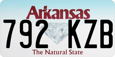 AR license plate 792KZB