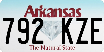 AR license plate 792KZE