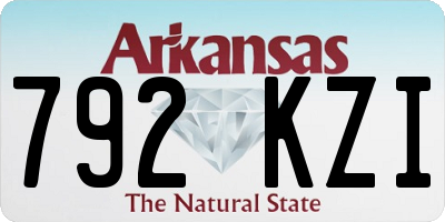 AR license plate 792KZI