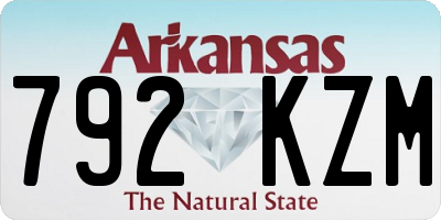 AR license plate 792KZM