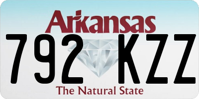 AR license plate 792KZZ