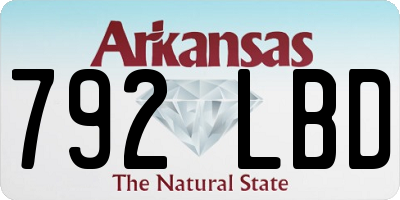 AR license plate 792LBD