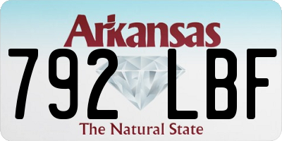 AR license plate 792LBF
