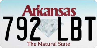 AR license plate 792LBT