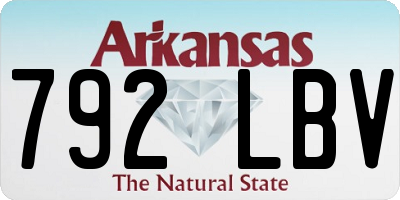 AR license plate 792LBV