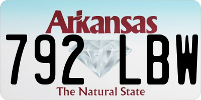 AR license plate 792LBW