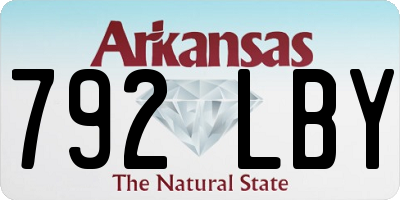 AR license plate 792LBY