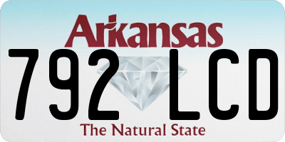 AR license plate 792LCD